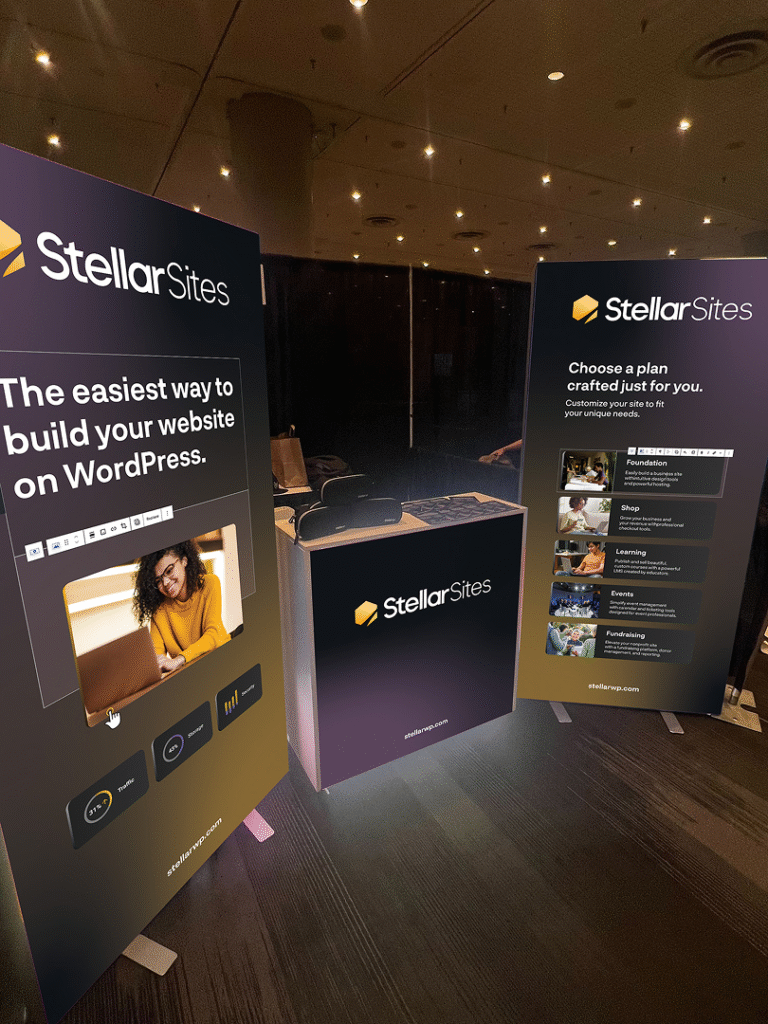 StellarSites Booth at Small Business Fair