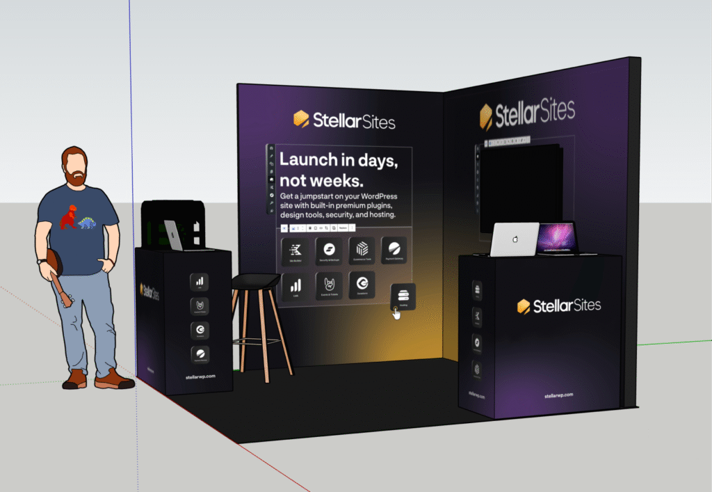 StellarWP Booth Design for WordCamp Europe 2025