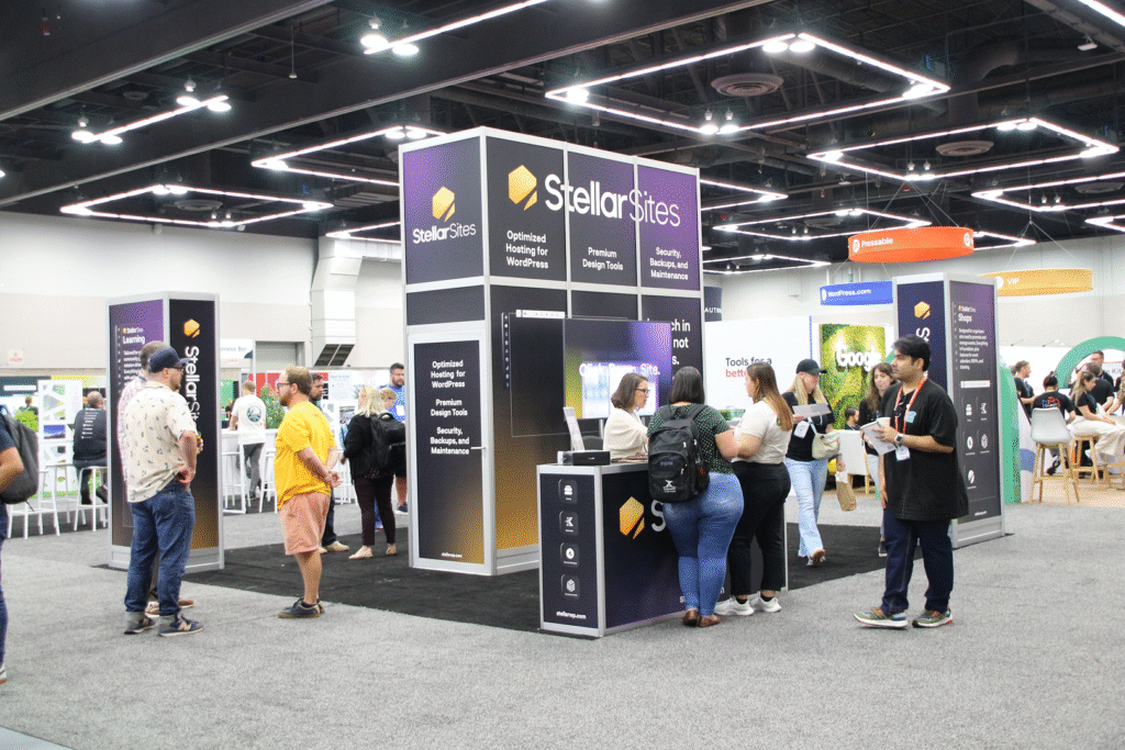 StellarSites Booth at WordCamp US 2025
